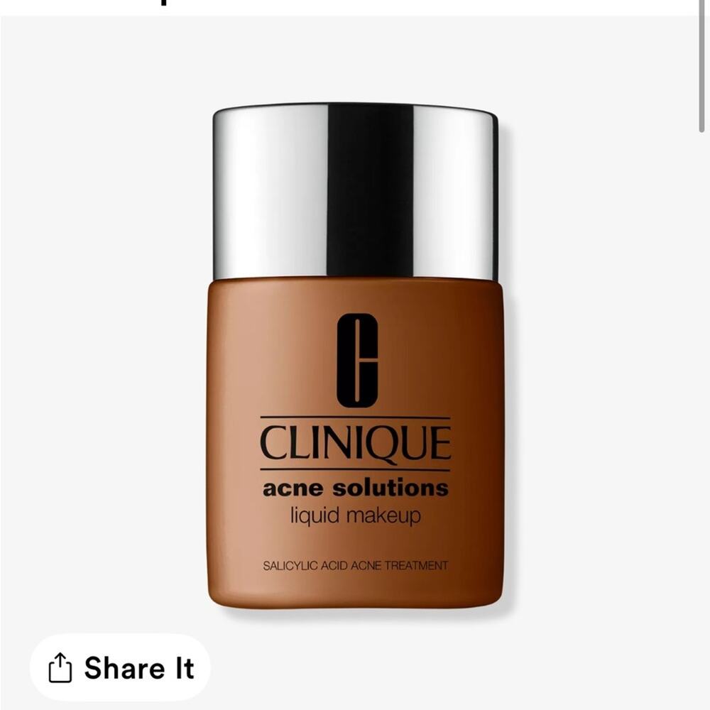 NWT Clinique acne solution liquid makeup foundation in WN 122 clove